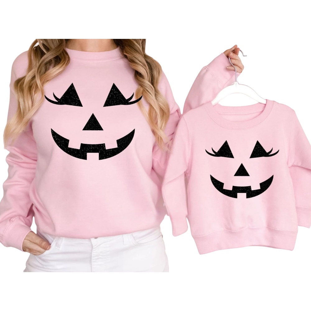 Halloween Mommy And Me Matching Sweatshirt, Halloween Sweatshirt For Family ET1439