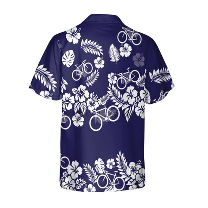 Floral Cycling Hawaiian Shirt Men Women, Cycling Tropical Hawaiian Shirt CE0057