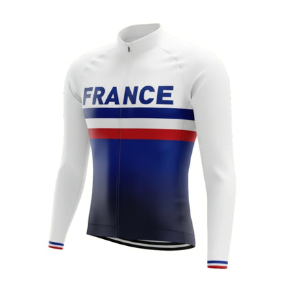 France Cycling Long Sleeve Jerseys For Men, France Cycling Jerseys CZ0100
