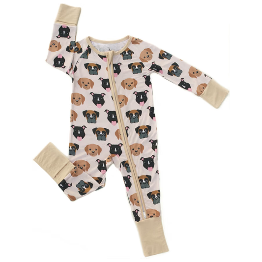 Puppy Dog Baby Convertible Zippy Romper, Dog Pets Baby Romper Convertible BB0416