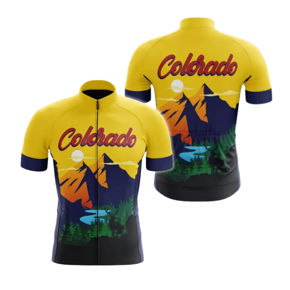 Men's Colorado Cycling Short Sleeve Jersey, Colorado Cycling Jerseys For Mens CZ0099