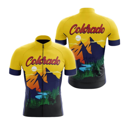 Men's Colorado Cycling Short Sleeve Jersey, Colorado Cycling Jerseys For Mens CZ0099