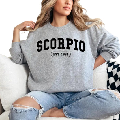 Women's Scorpio Est 1994 Sweatshirt, Scorpio Sweatshirt 2D0388