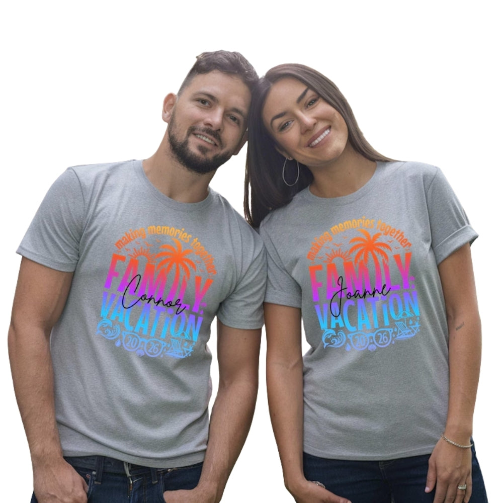 Making Memories Together Family Vacation Custom Matching Family T Shirts, Personalized Family Vacation Shirts ET0145