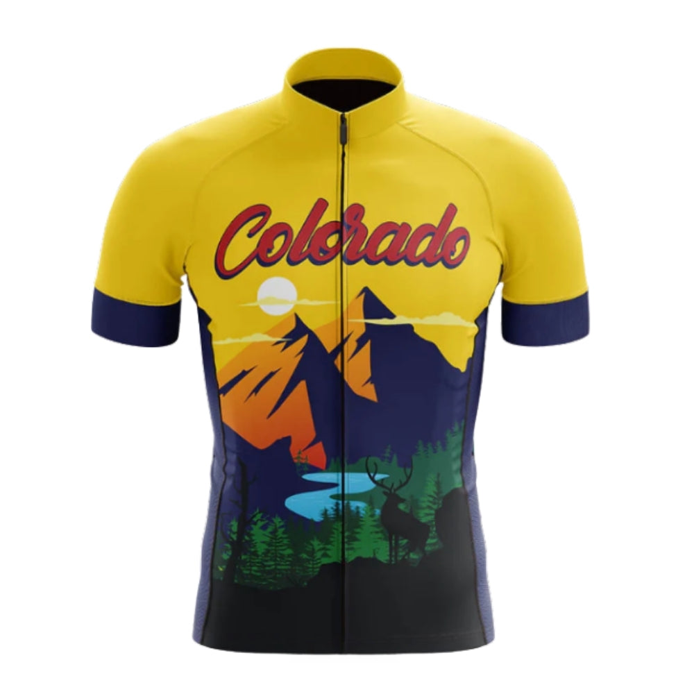Men's Colorado Cycling Short Sleeve Jersey, Colorado Cycling Jerseys For Mens CZ0099