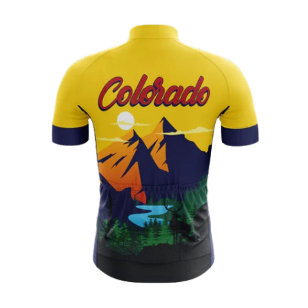 Men's Colorado Cycling Short Sleeve Jersey, Colorado Cycling Jerseys For Mens CZ0099
