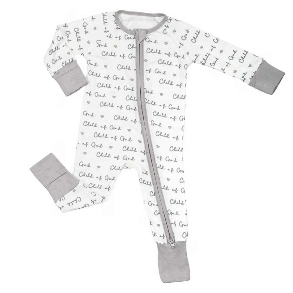 Child Of God Baby Convertible Zippy Romper, God Christian Baby Romper Convertible BB0418