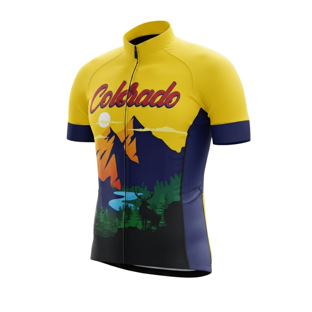 Men's Colorado Cycling Short Sleeve Jersey, Colorado Cycling Jerseys For Mens CZ0099
