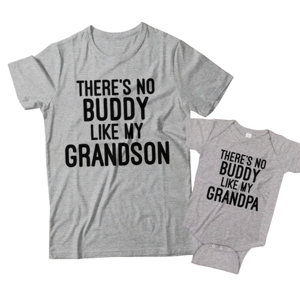 There's No Buddy Like My Grandson There's No Buddy Like My Grandpa Matching T Shirt, Grandpa And Grandson Matching Shirts ET0975