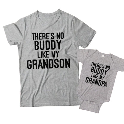 There's No Buddy Like My Grandson There's No Buddy Like My Grandpa Matching T Shirt, Grandpa And Grandson Matching Shirts ET0975