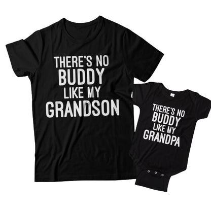 There's No Buddy Like My Grandson There's No Buddy Like My Grandpa Matching T Shirt, Grandpa And Grandson Matching Shirts ET0975