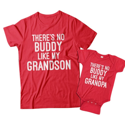 There's No Buddy Like My Grandson There's No Buddy Like My Grandpa Matching T Shirt, Grandpa And Grandson Matching Shirts ET0975