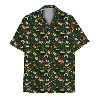 Sushi And Ramen Hawaiian Shirt For Men Women, Japanese Food Hawaiian Shirts HE0070