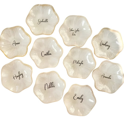 Personalized Name Bridesmaid Ring Dish, Custom Wedding Jewelry Dish For Bridesmaid WD0255