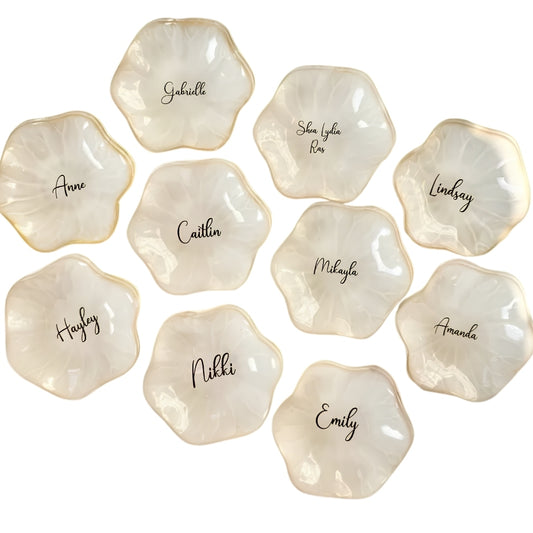Personalized Name Bridesmaid Ring Dish, Custom Wedding Jewelry Dish For Bridesmaid WD0255
