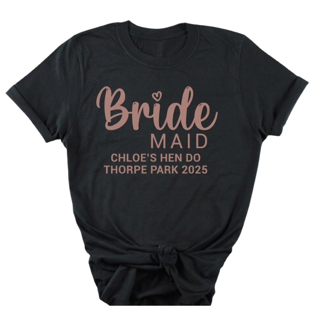 Team Bride Maid Of Honor Mother Of The Bride Matching T Shirts, Bridal Shower Party Matching Shirts ET1027