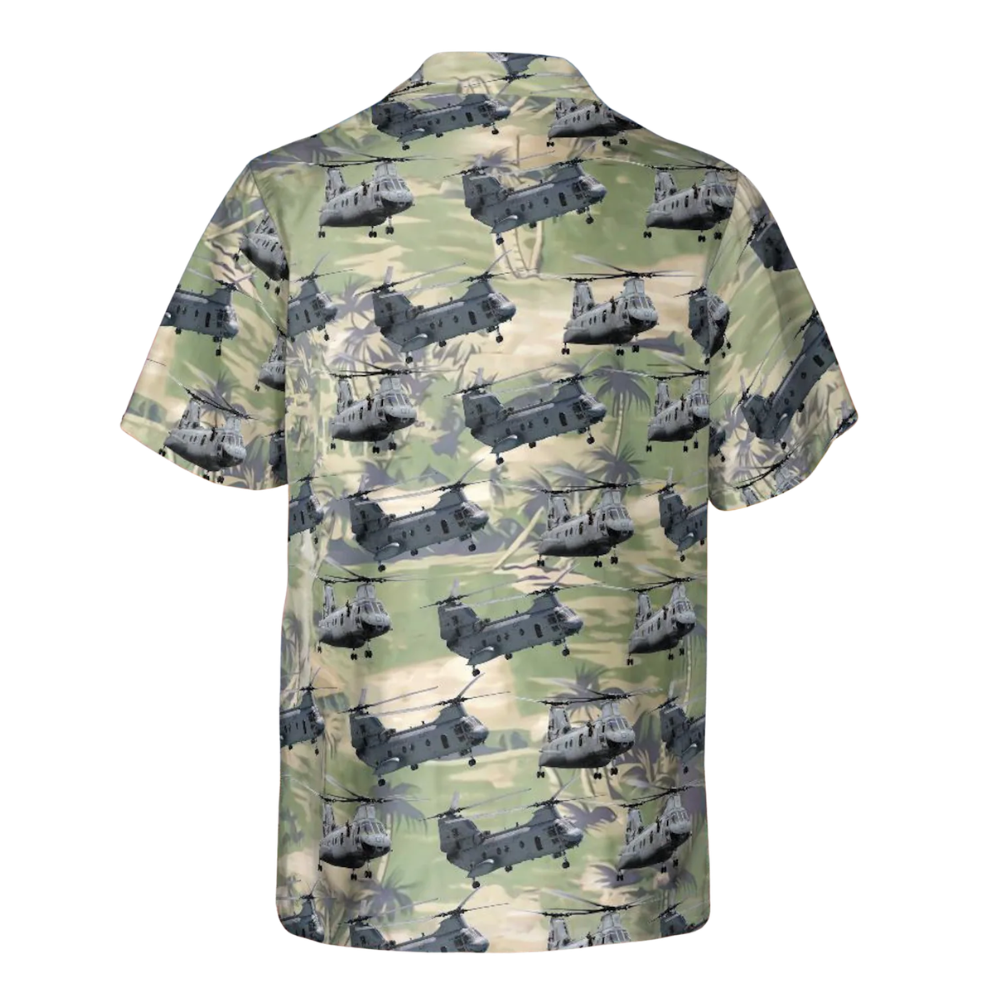 CH-46 Boeing Hawaiian Shirt For Men, Military Aircraft Hawaiian Shirt For Veteran HE0392