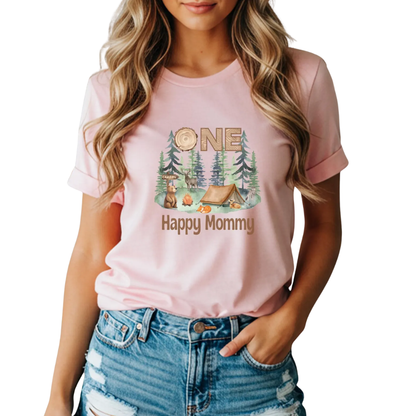 Personalized One Happy Camper First Birthday Family Matching T Shirt, Custom Camping 1st Birthday Shirts For Family ET1169