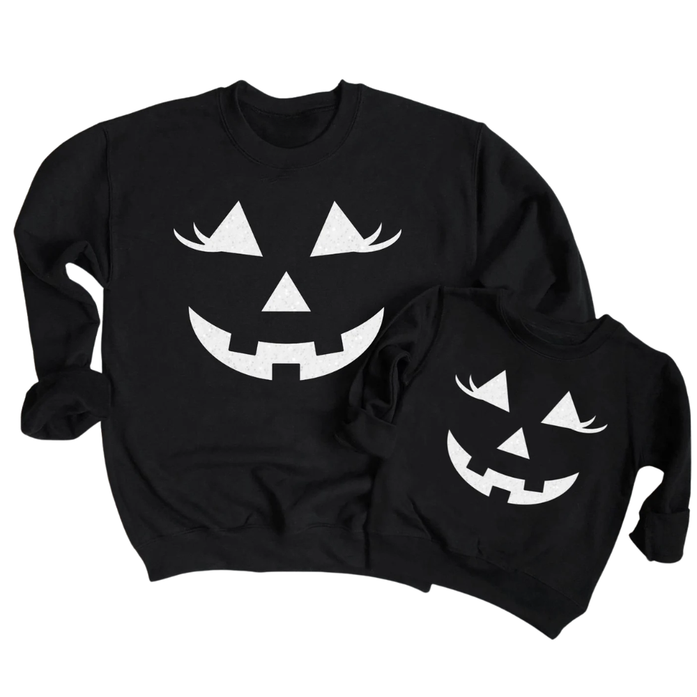 Halloween Mommy And Me Matching Sweatshirt, Halloween Sweatshirt For Family ET1439
