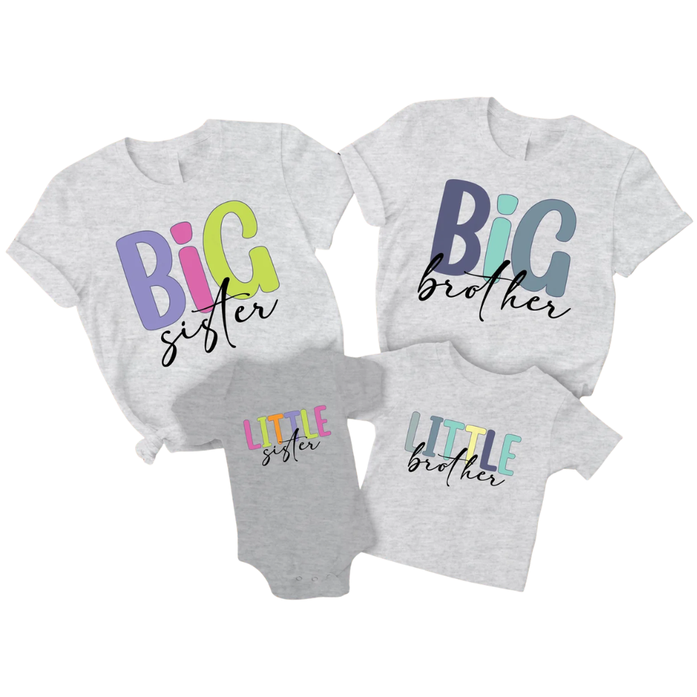 Big Sister Big Brother Matching Sibling T Shirt, Sibling Matching Family Shirts ET1253