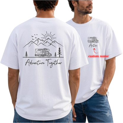 Personalized Adventure Together Matching Family T Shirts, Custom Camping Family Shirts ET1234