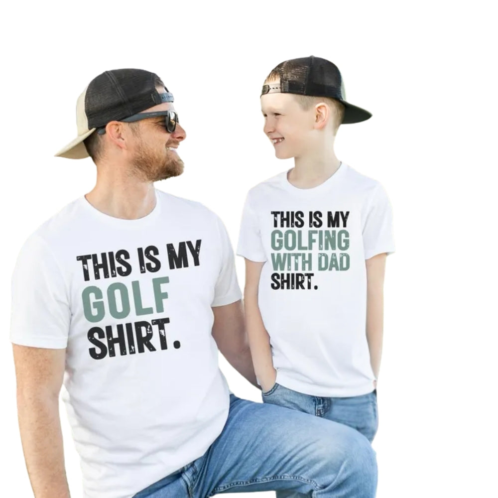 This Is My Golf Shirt This My My Golfing With Dad Shirt Matching Dad Son T Shirt, Golf Daddy And Me Matching Shirt ET0976