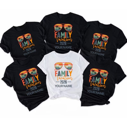 Custom Family Vacation Beach Matching Family T Shirts, Custom Vacation Matching Shirts For Family ET0290