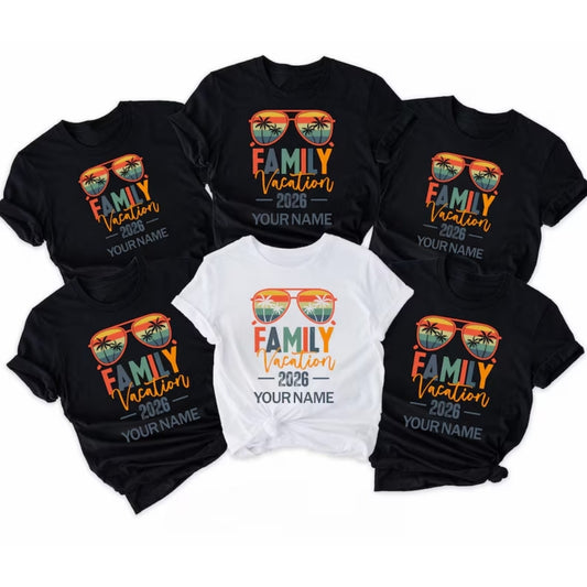 Custom Family Vacation Beach Matching Family T Shirts, Custom Vacation Matching Shirts For Family ET0290