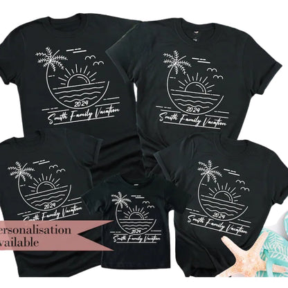 Custom Family Vacation T Shirts, Custom Matching Shirts For Family Vacations ET0148