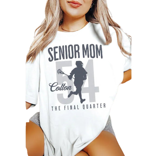 Custom Senior Mom Lacrosse Matching Shirts, Custom Lacrosse Dad Mom Family Shirts ET0576