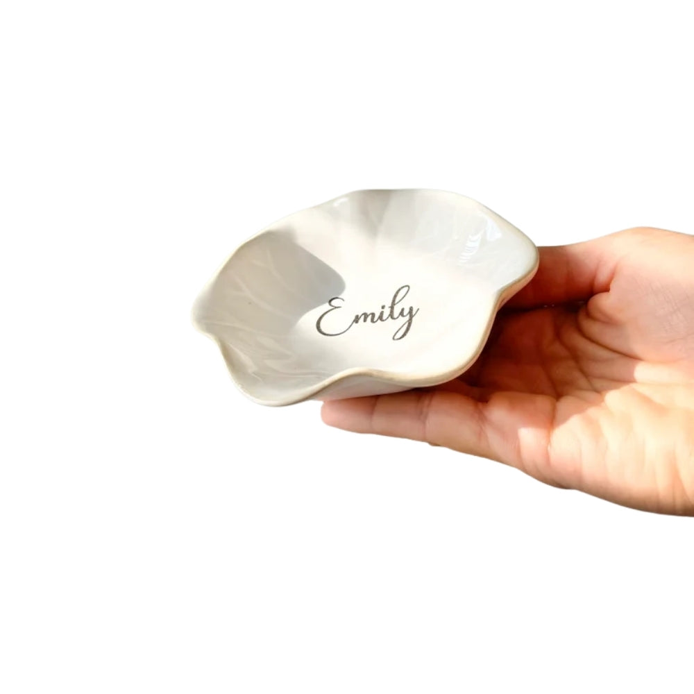 Personalized Name Bridesmaid Ring Dish, Custom Wedding Jewelry Dish For Bridesmaid WD0255
