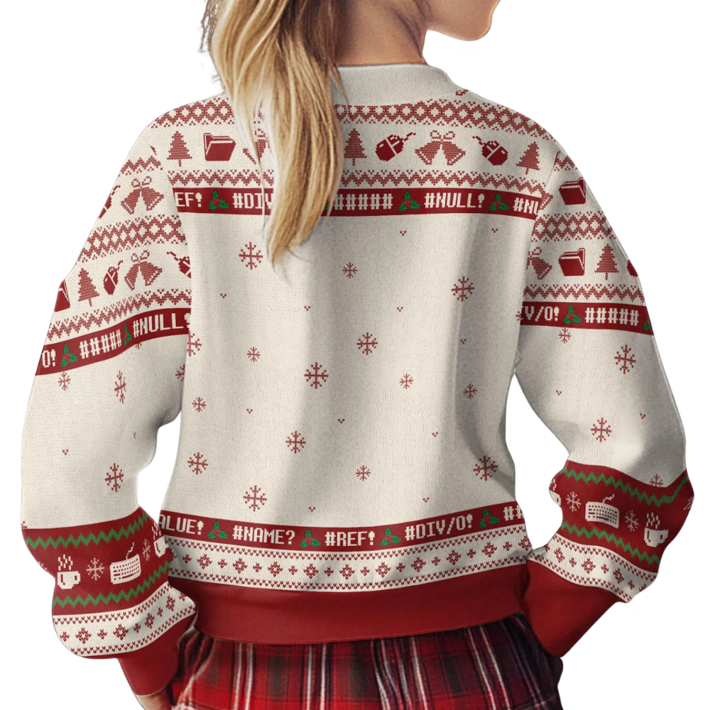 Ohh This Calls For A Spreadsheet Ugly Christmas Sweatshirt, Funny Accountant Christmas Sweater 2D1098