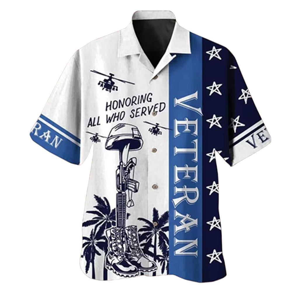 Honoring All Who Served Hawaiian Shirt, Veteran Hawaiian Shirts HE0080