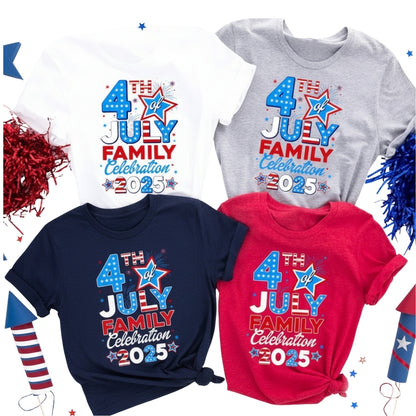 4th of July Family Celebration Matching T Shirts, Fourth Of July Matching Shirts For Famly ET0292