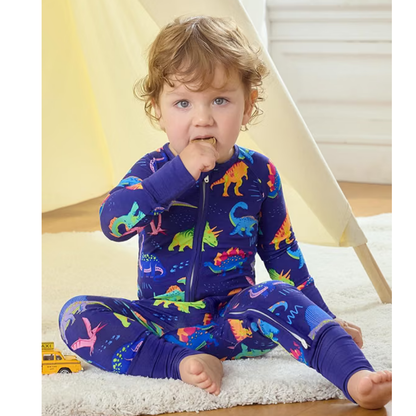 Dinosaur Baby Convertible Zipper Romper, Dinosaur Romper Convertible For Baby BB0422