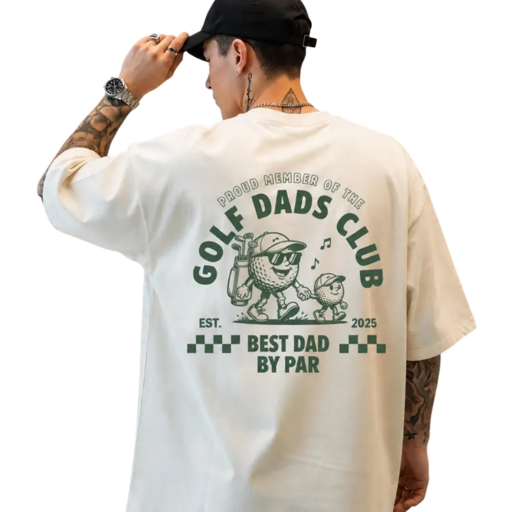 Proud Member Of The Golf Dads Club Best Dad By Par Custom Daddy And Me Matching T Shirt, Custom Year Dad And Baby Golf Matching Shirts ET0977