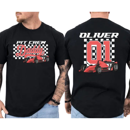 Pit Crew Fast One Birthday Boy Custom 1st Birthday Family Matching Shirts, Custom Racing First Birthday Family Shirts ET0883