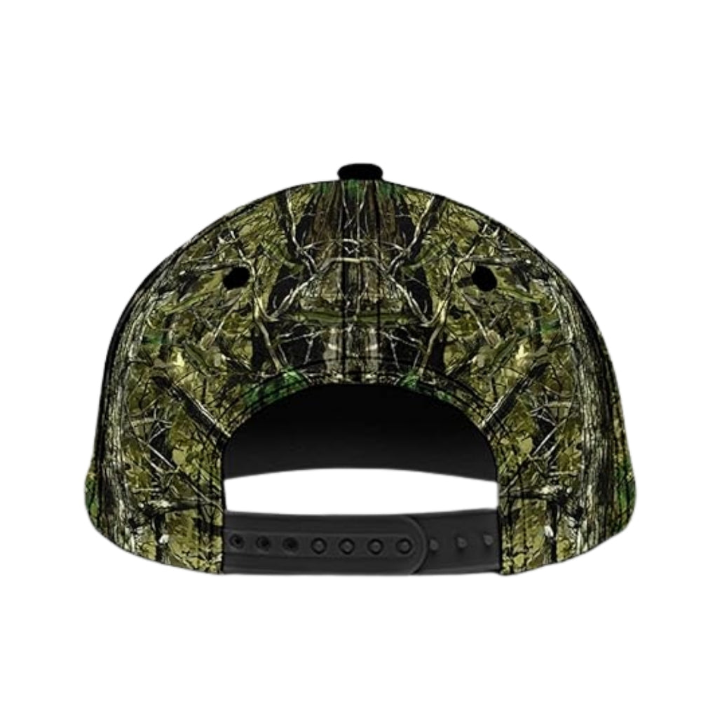 Custom Fishing Camo 3D Baseball Cap, Custom Caps For Fishing Lovers CP0253