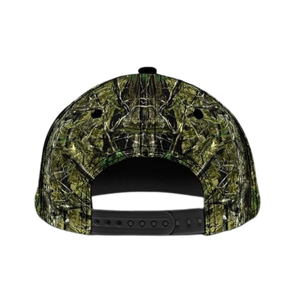 Custom Fishing Camo 3D Baseball Cap, Custom Caps For Fishing Lovers CP0253