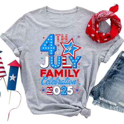 4th of July Family Celebration Matching T Shirts, Fourth Of July Matching Shirts For Famly ET0292