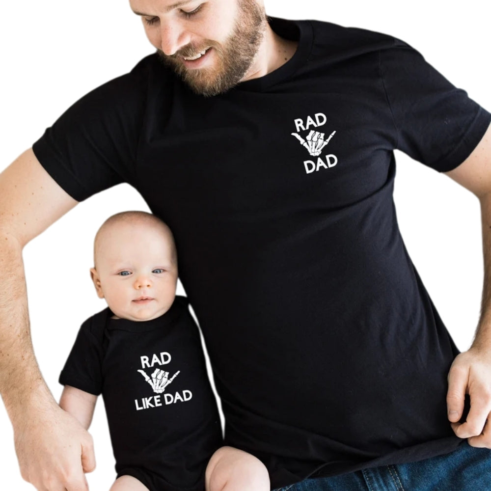 Rad Dad Rad Like Dad Matching Dad Son T Shirt Father Day, Rad Dad Matching Daddy And Baby Shirts ET0978