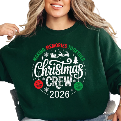 Personalized Christmas Crew Family Sweatshirt, Custom Family Christmas Matching Sweater ET1678