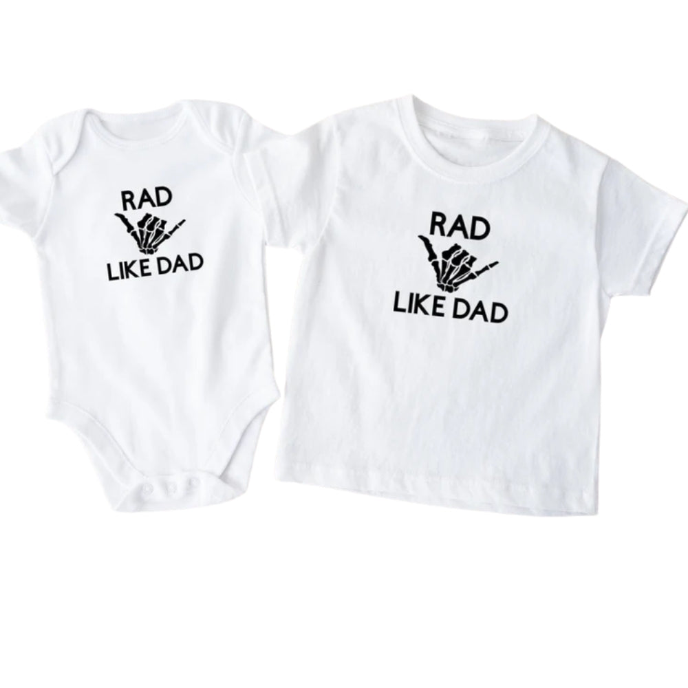 Rad Dad Rad Like Dad Matching Dad Son T Shirt Father Day, Rad Dad Matching Daddy And Baby Shirts ET0978
