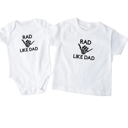 Rad Dad Rad Like Dad Matching Dad Son T Shirt Father Day, Rad Dad Matching Daddy And Baby Shirts ET0978