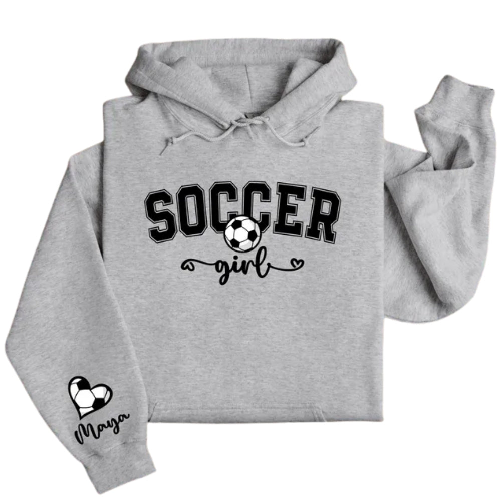 Custom Soccer Girl Hoodie, Custom Soccer Hoodie 2D0510