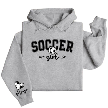 Custom Soccer Girl Hoodie, Custom Soccer Hoodie 2D0510