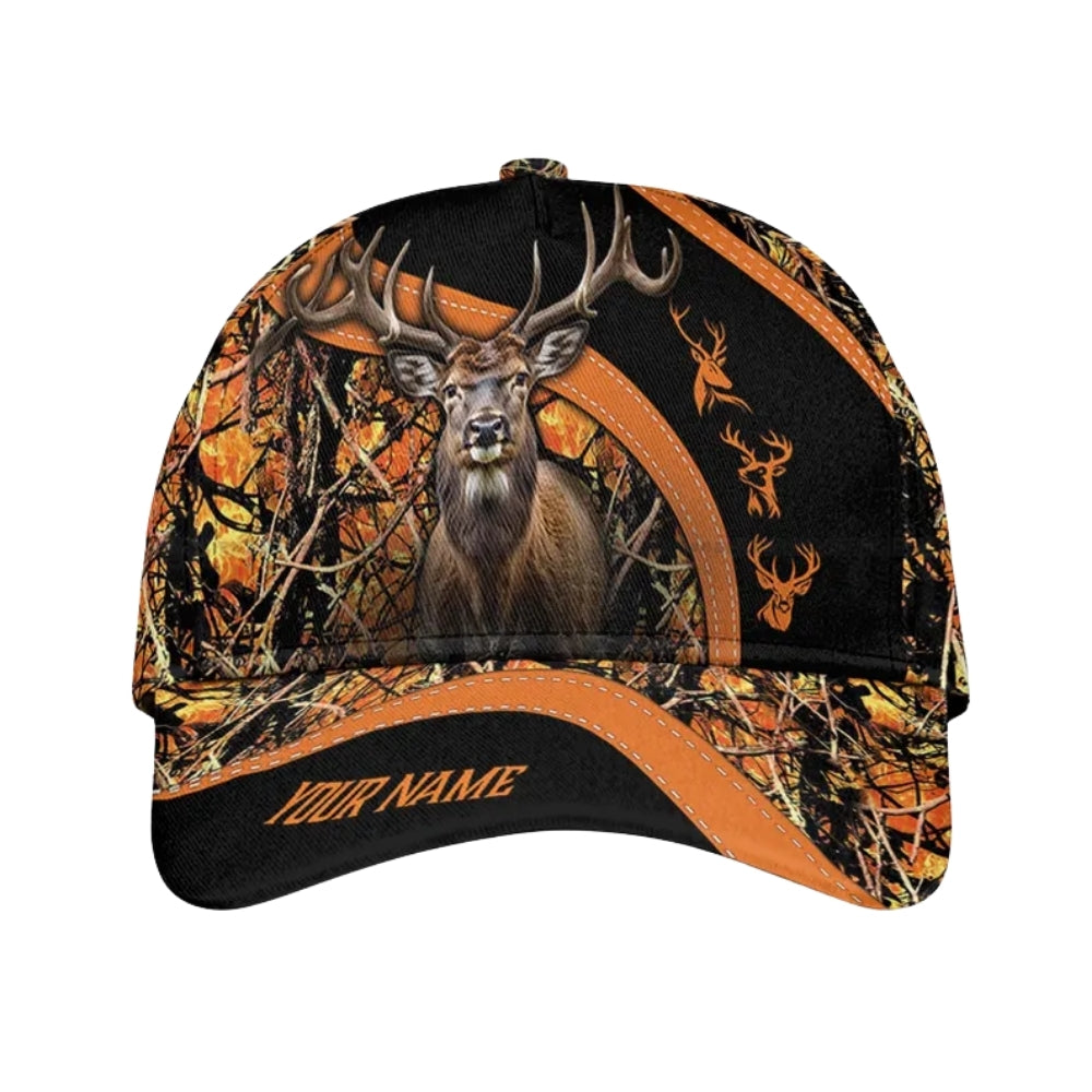 Custom Name Deer Hunting Baseball Cap, Custom Deer Hunting Caps CP0070