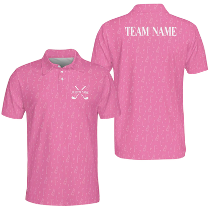 Custom Green Golf Polo Shirt For Men, Custom Team Golf Shirts GE0591