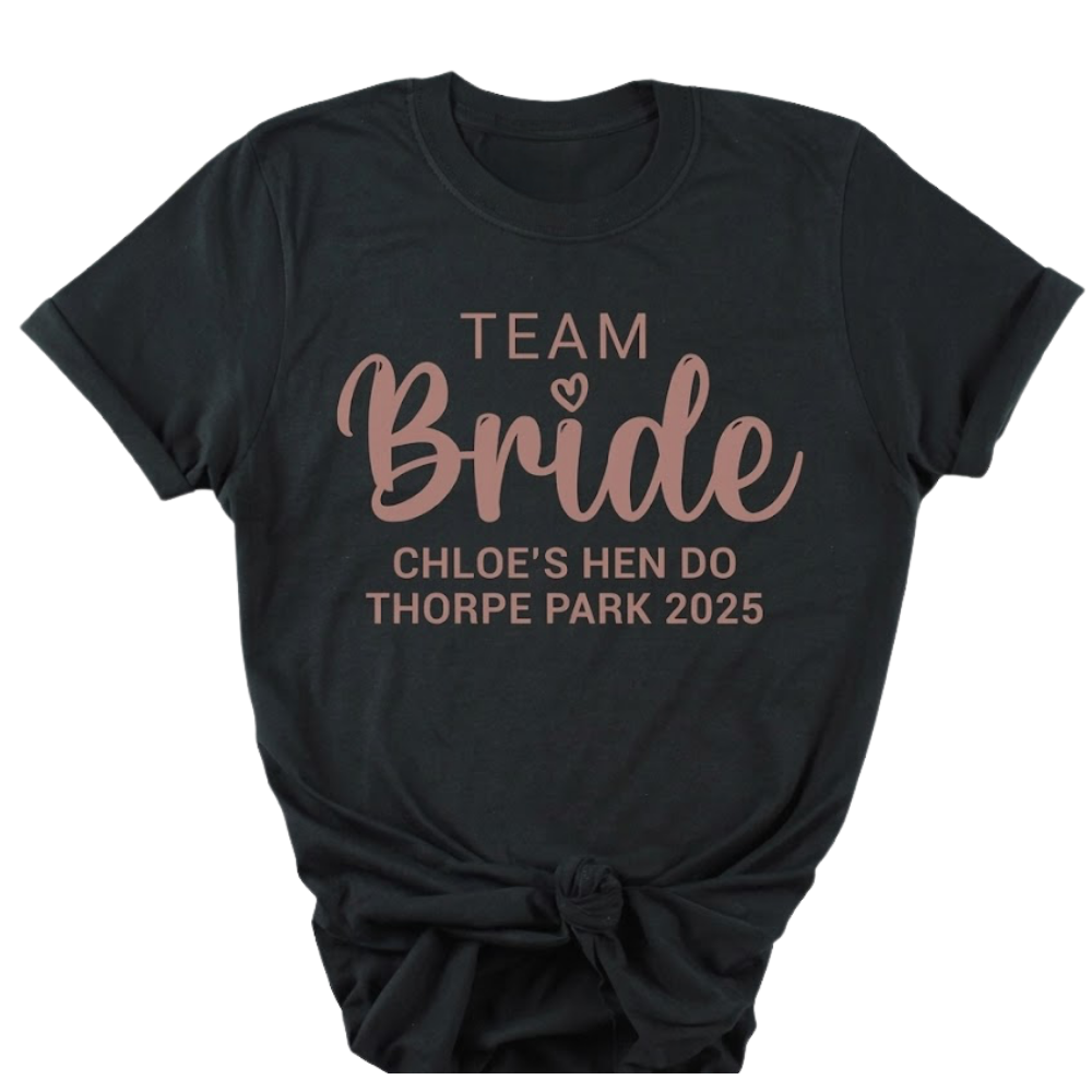 Team Bride Maid Of Honor Mother Of The Bride Matching T Shirts, Bridal Shower Party Matching Shirts ET1027
