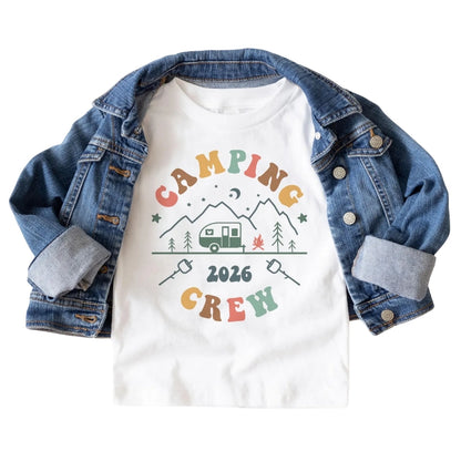 Matching Camping Camp Crew Family T Shirts, Custom Camping Matching Shirts For Family ET0441